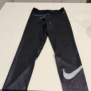 Nike Kids Sparkle Black Leggings